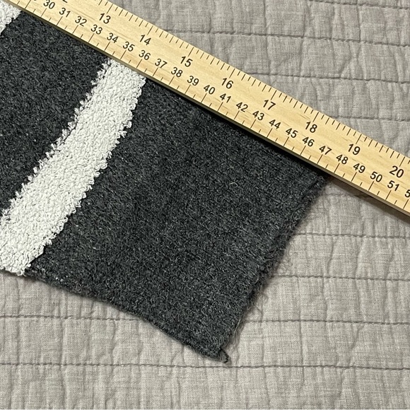 Michael Stars Charcoal Combo Nell Cardigan Zebra Thick Sweater Size 2X - Picture 9 of 10